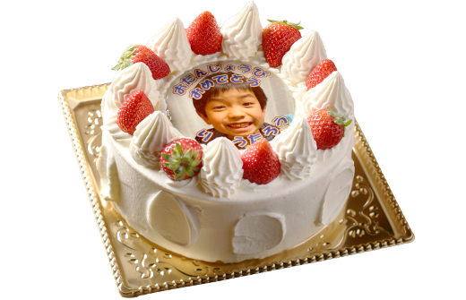 写真ケーキ